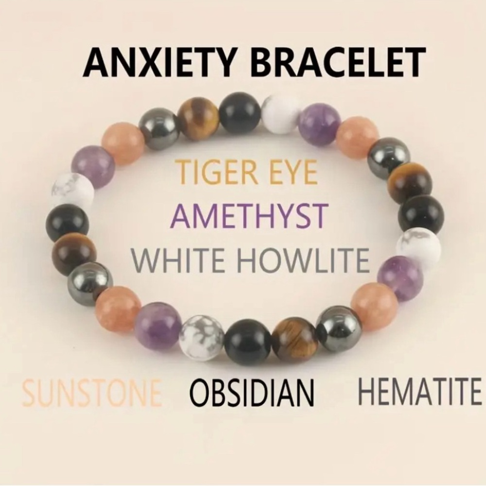 Anxiety bracelet for women opal bracelet relief Anxiety tiger eyes Amethyst